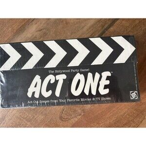 Act One The Hollywood Party Game 1995 2-4 Teams Adult New Sealed Movie TV